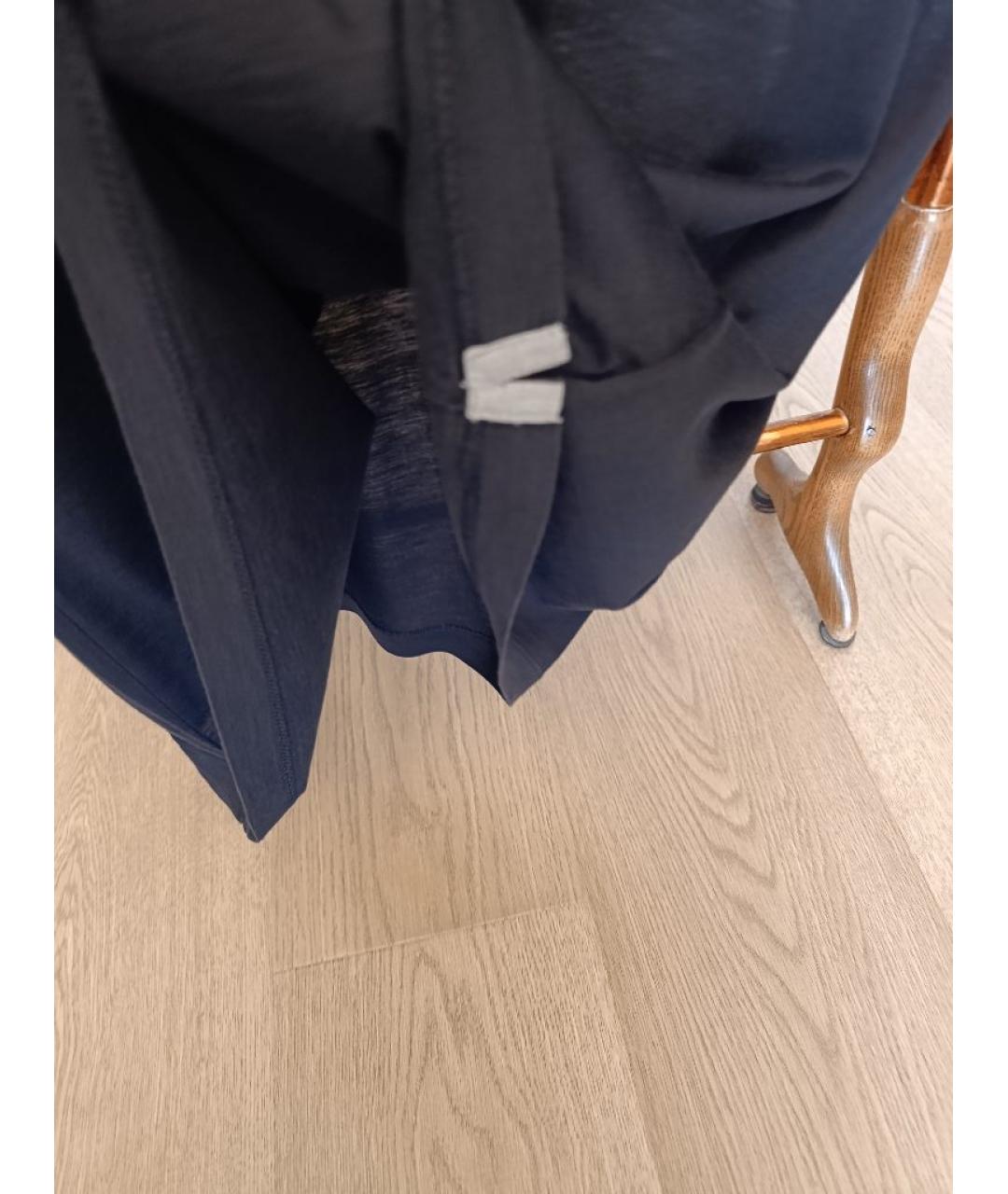 BRUNELLO CUCINELLI Синяя хлопковая футболка, фото 4