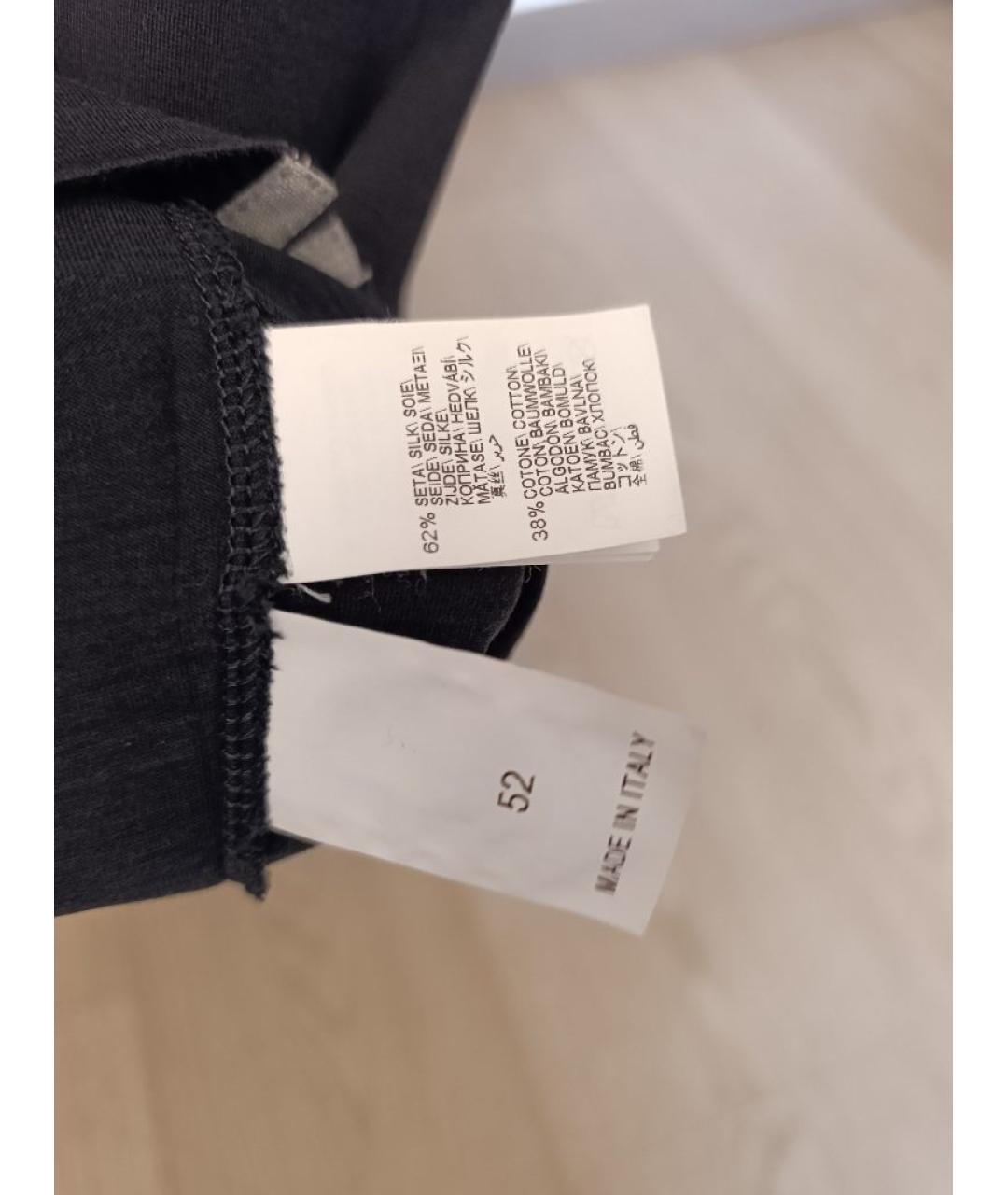 BRUNELLO CUCINELLI Синяя хлопковая футболка, фото 5