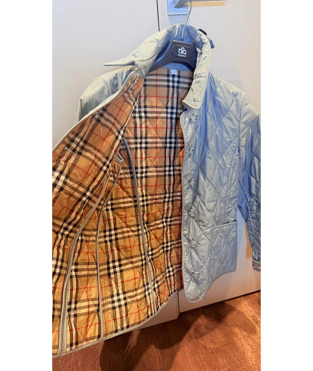 BURBERRY Голубая куртка, фото 4