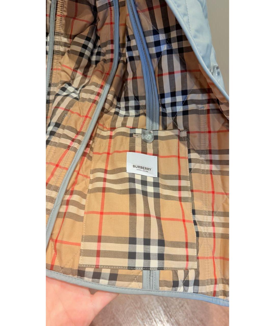 BURBERRY Голубая куртка, фото 5