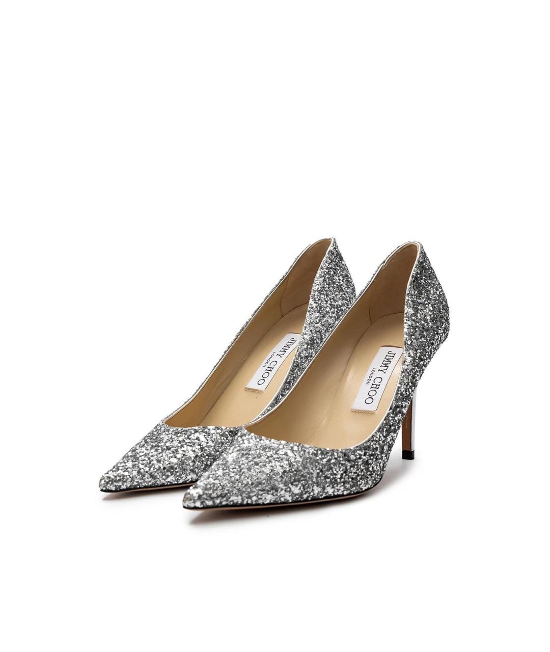 JIMMY CHOO Серебряные туфли, фото 5