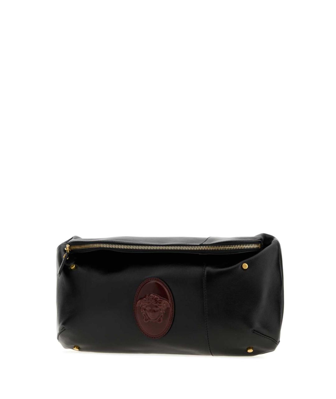 VERSACE Черная кожаная барсетка, фото 2