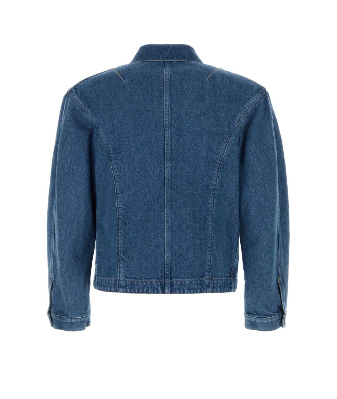 JIL SANDER Синяя хлопковая кэжуал рубашка, фото 2