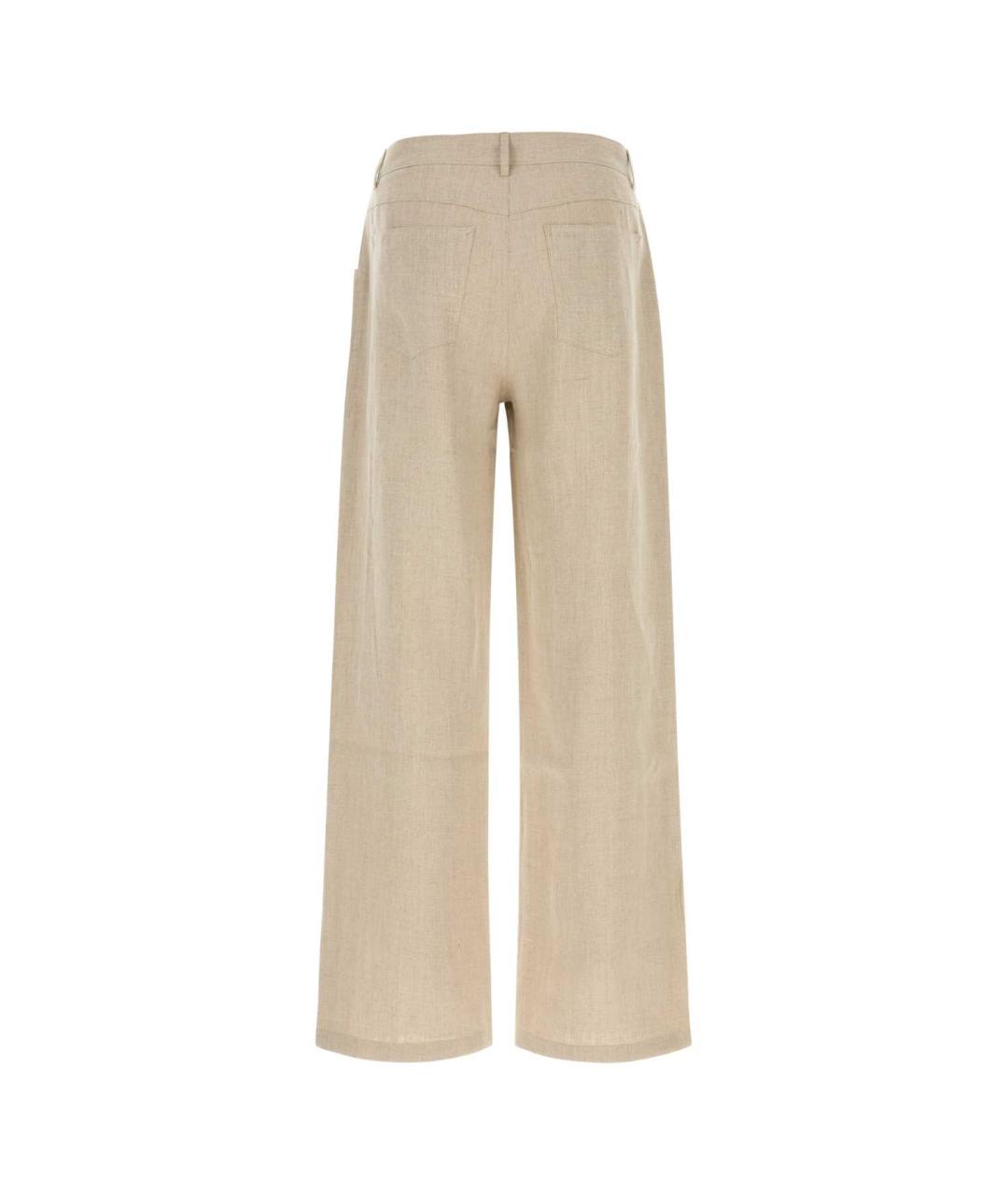 SEFR Бежевые льняные повседневные брюки, фото 2