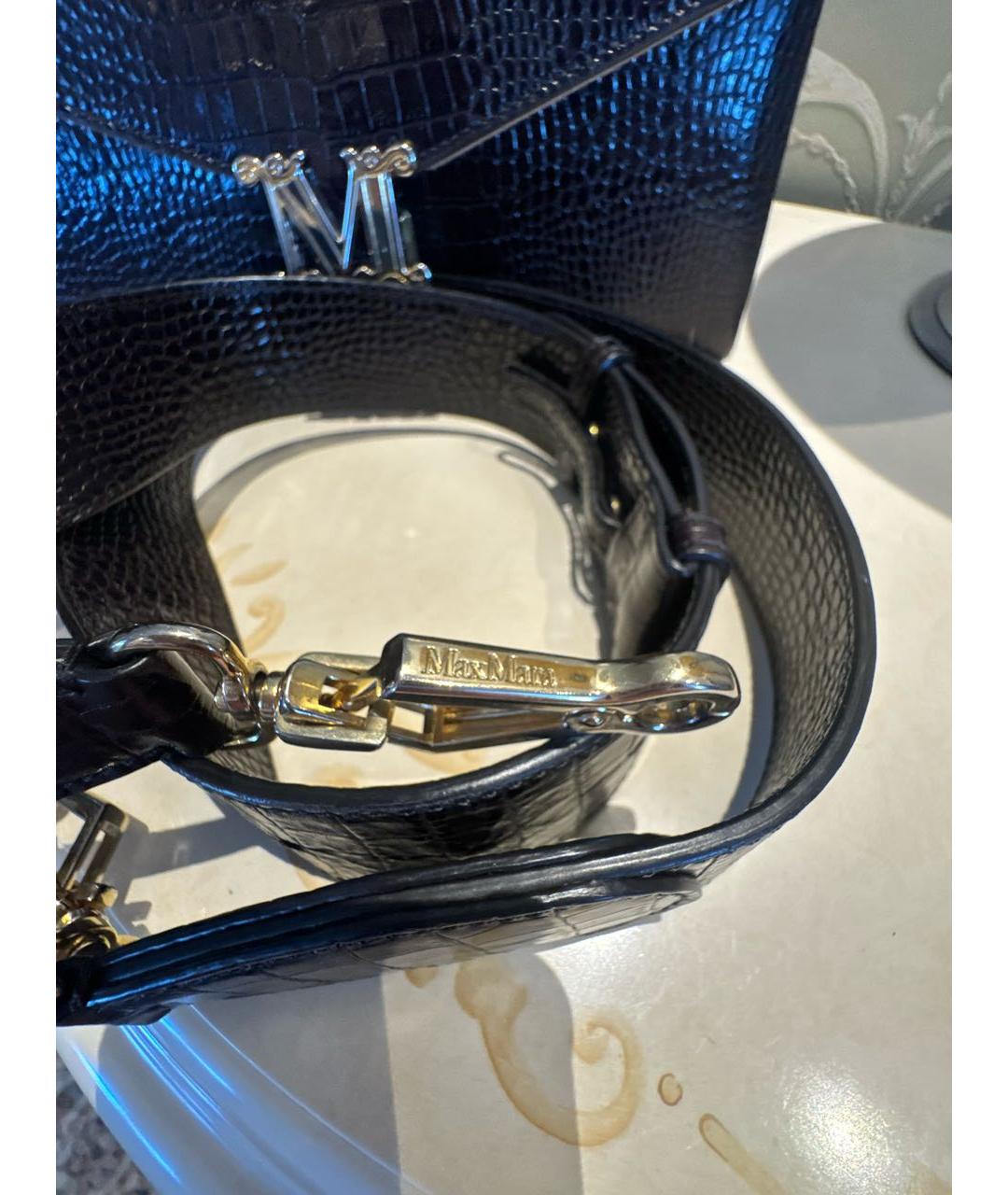 MAX MARA Коричневая кожаная сумка с короткими ручками, фото 6