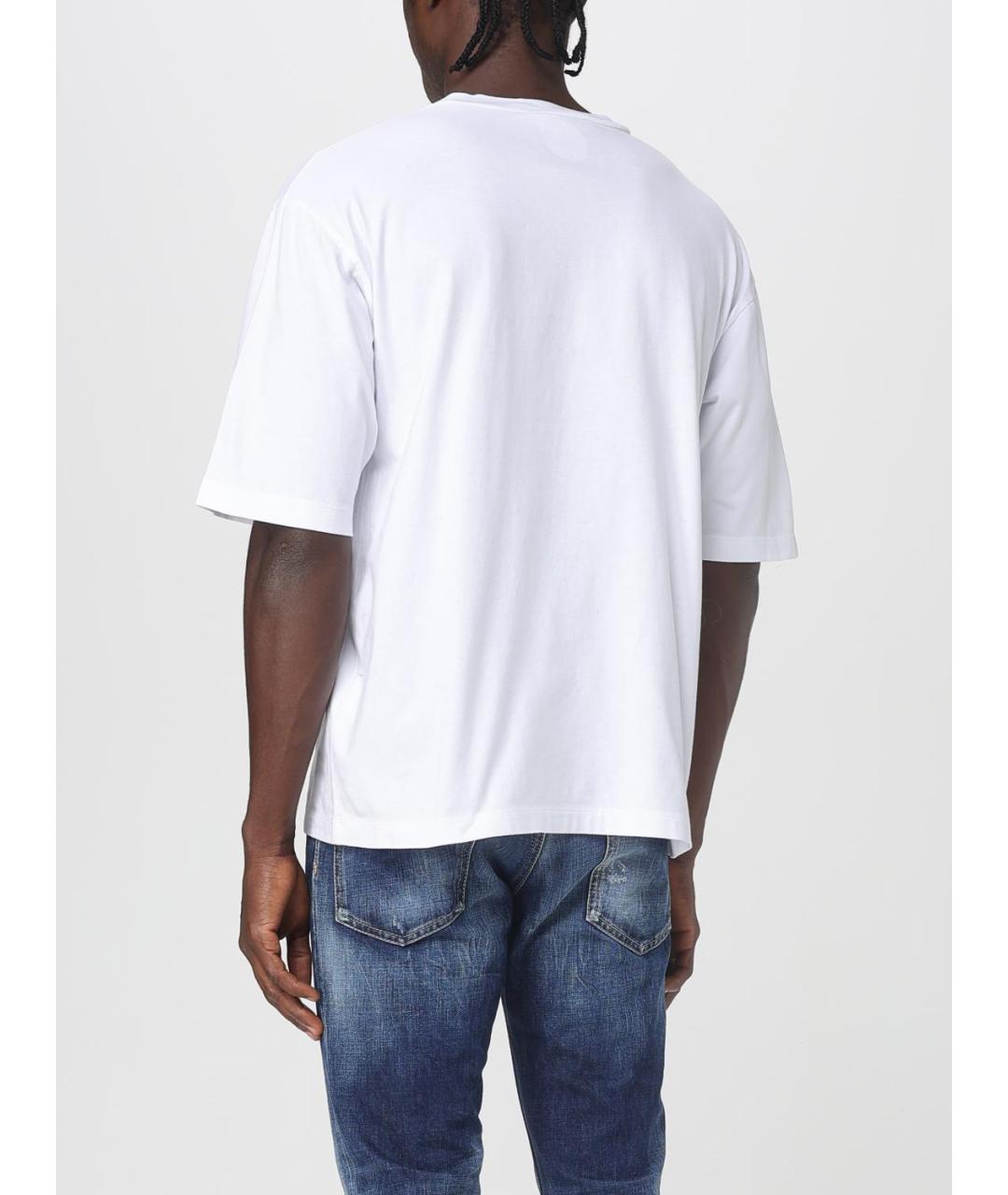 DSQUARED2 Белая хлопковая футболка, фото 2