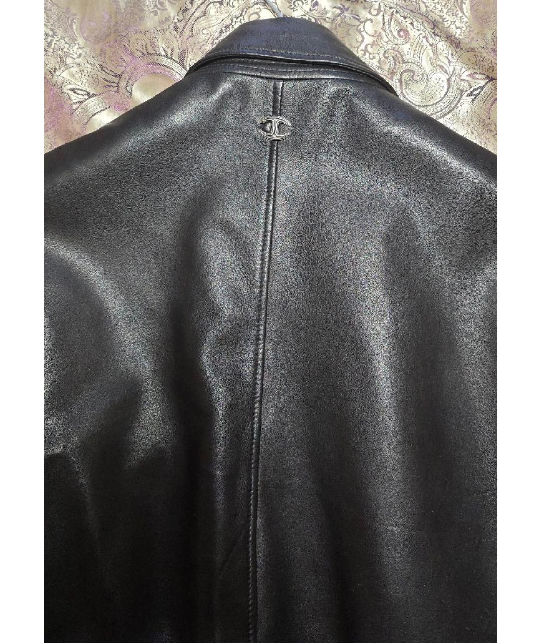 JUST CAVALLI Коричневая кожаная куртка, фото 3