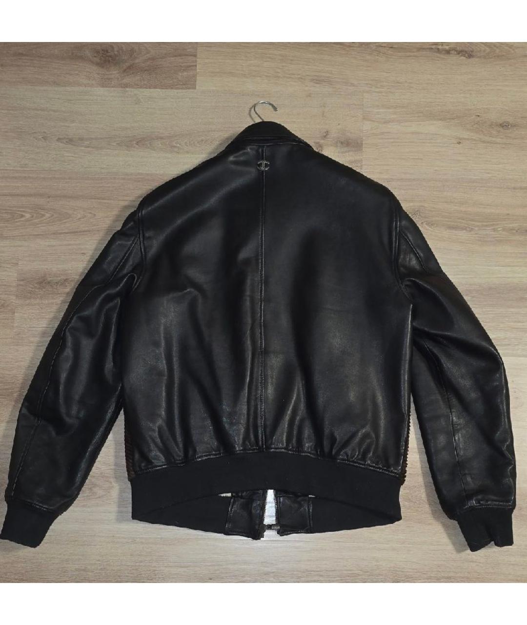 JUST CAVALLI Коричневая кожаная куртка, фото 2