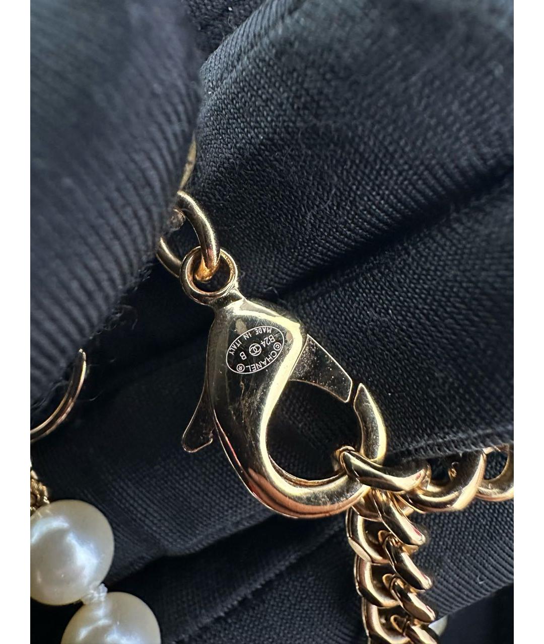 CHANEL Золотое жемчужное колье, фото 3