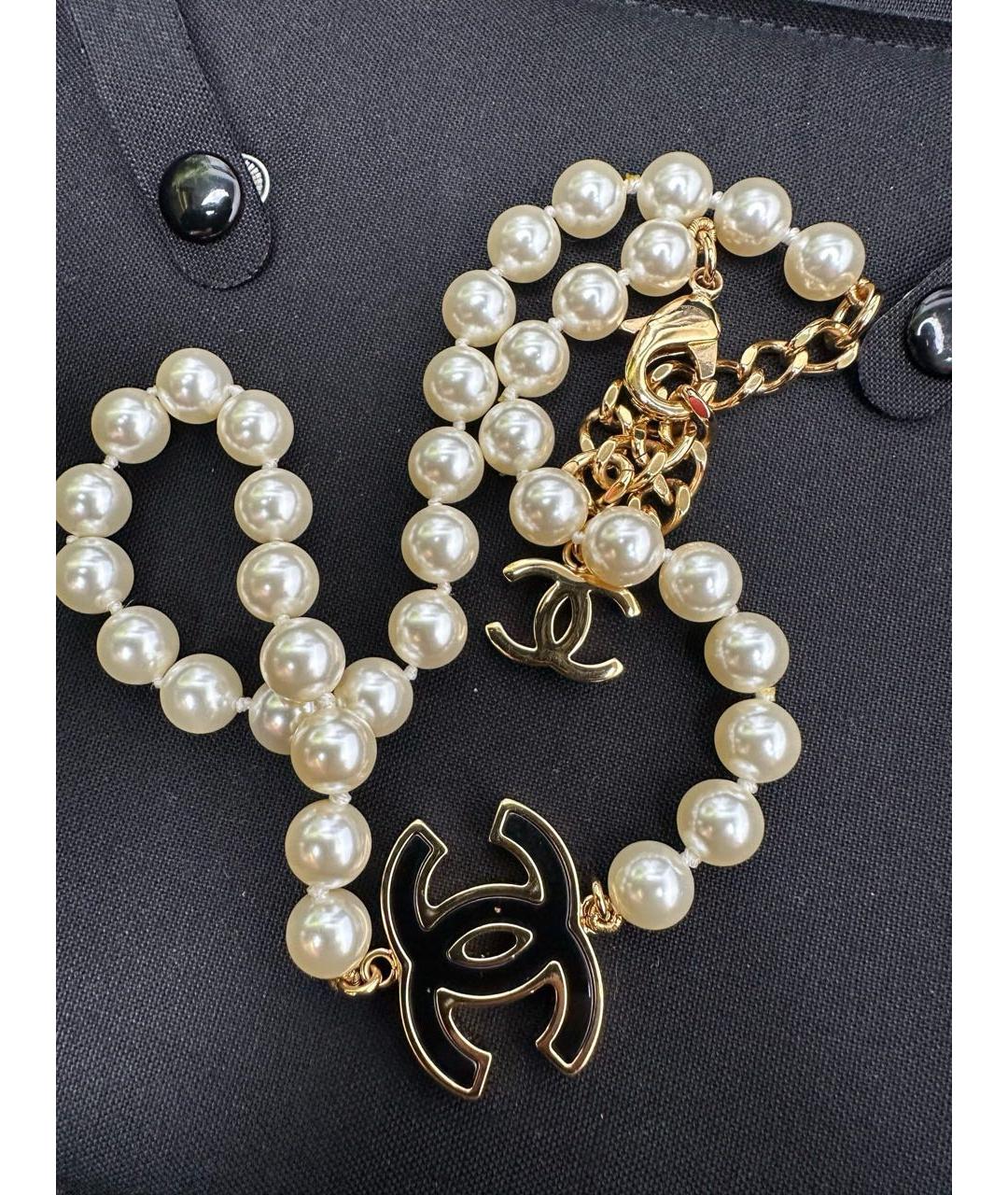 CHANEL Золотое жемчужное колье, фото 4