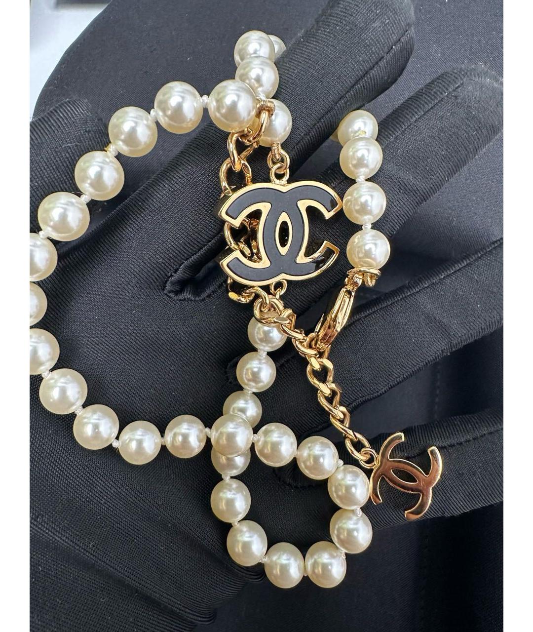 CHANEL Золотое жемчужное колье, фото 2