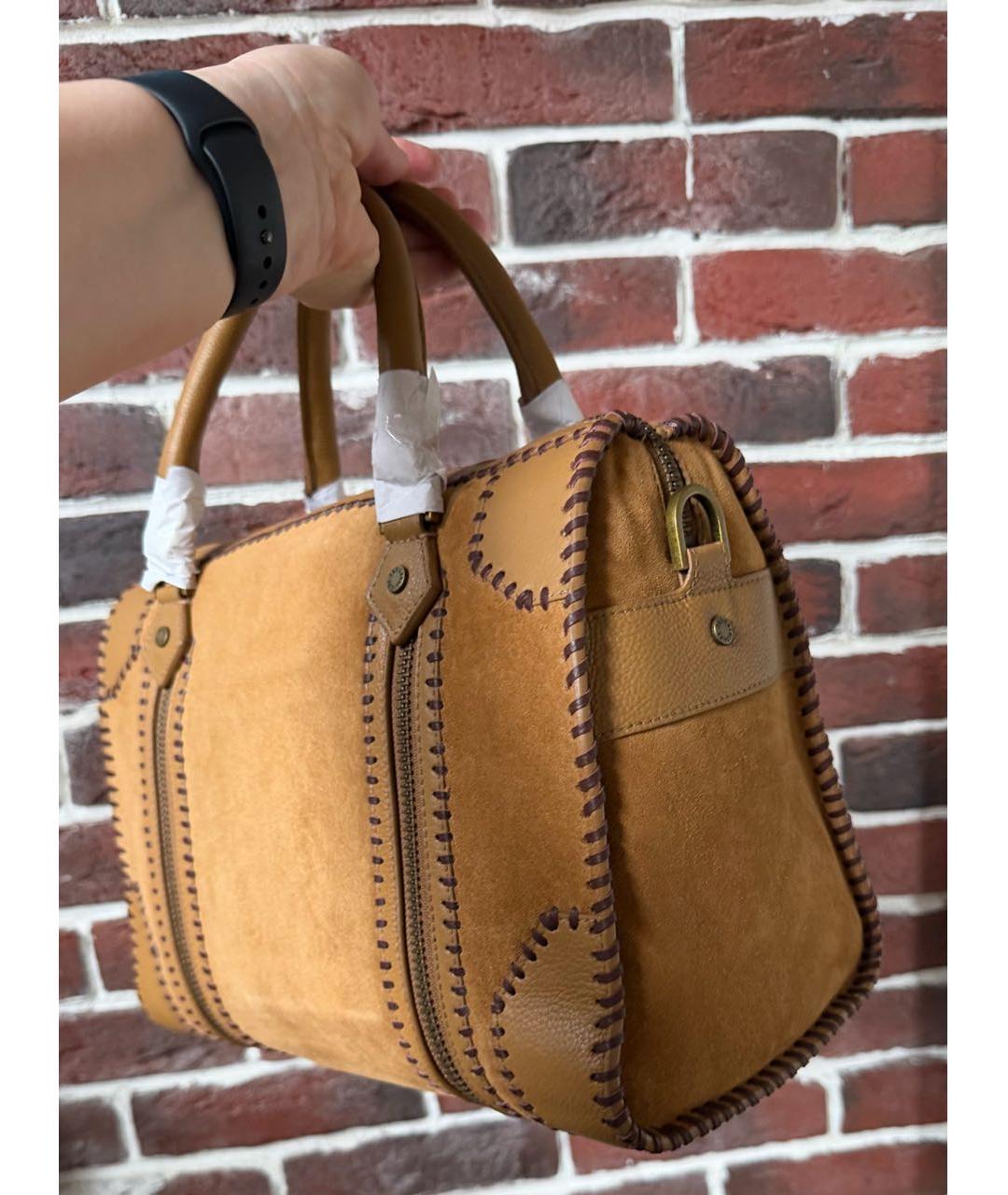 ZADIG & VOLTAIRE Коричневая кожаная дорожная/спортивная сумка, фото 4