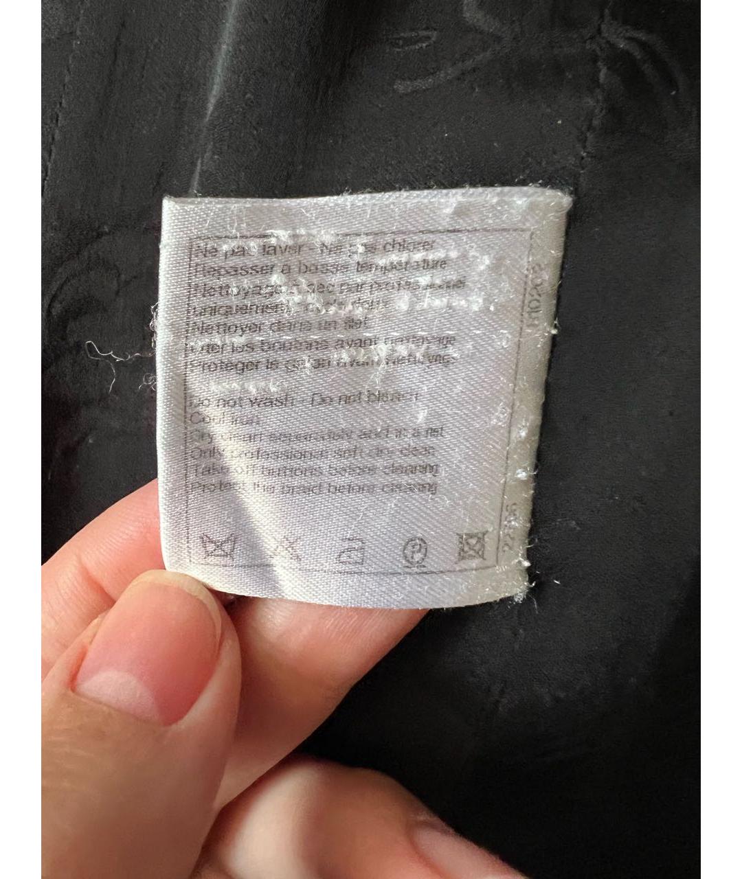 CHANEL Черный шерстяной жакет/пиджак, фото 8