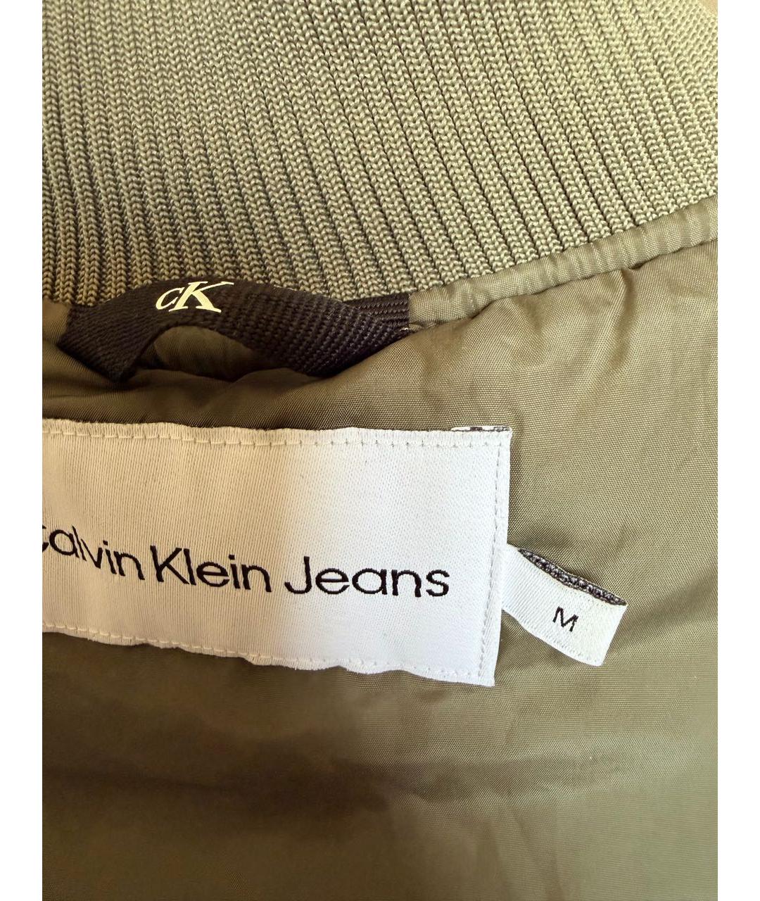 CALVIN KLEIN Хаки полиэстеровая куртка, фото 8