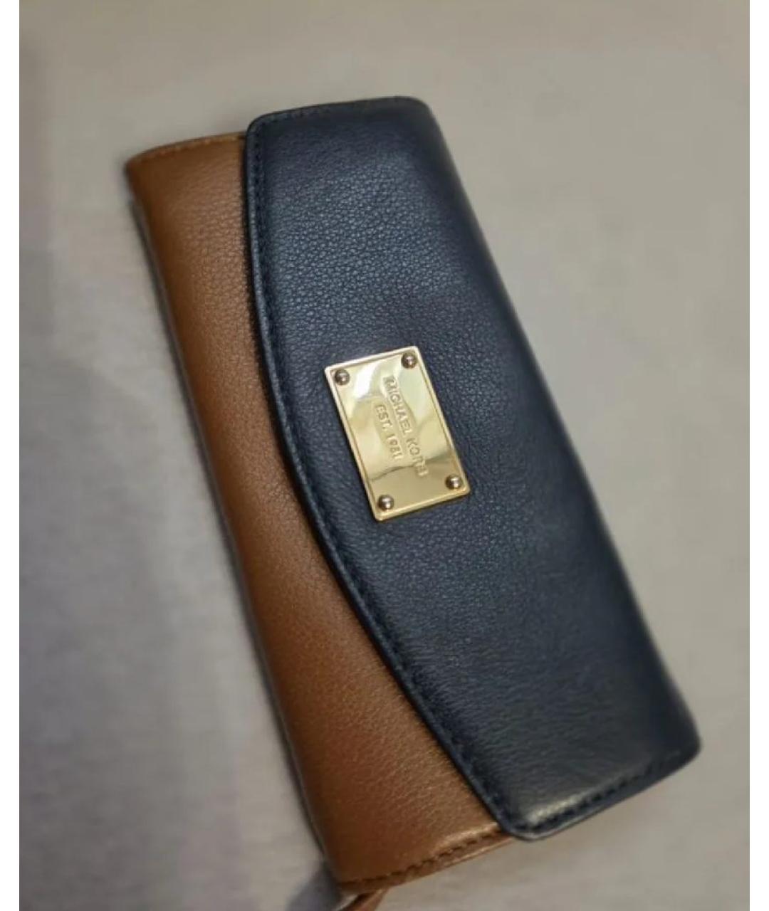 MICHAEL KORS Коричневый кожаный кошелек, фото 6