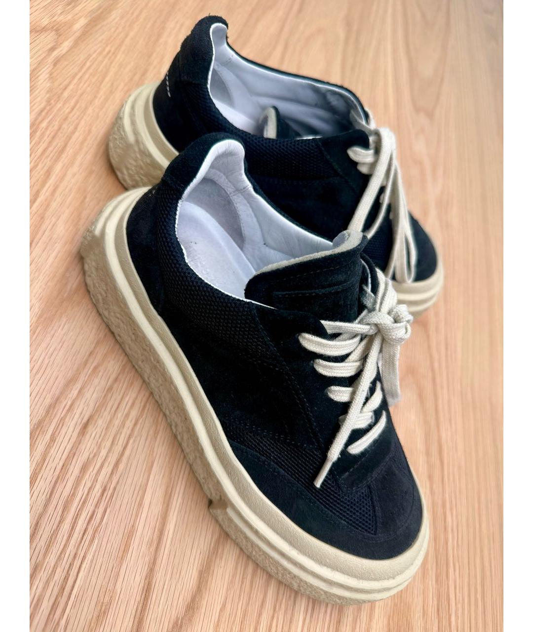 MM6 MAISON MARGIELA Черные замшевые кеды, фото 3