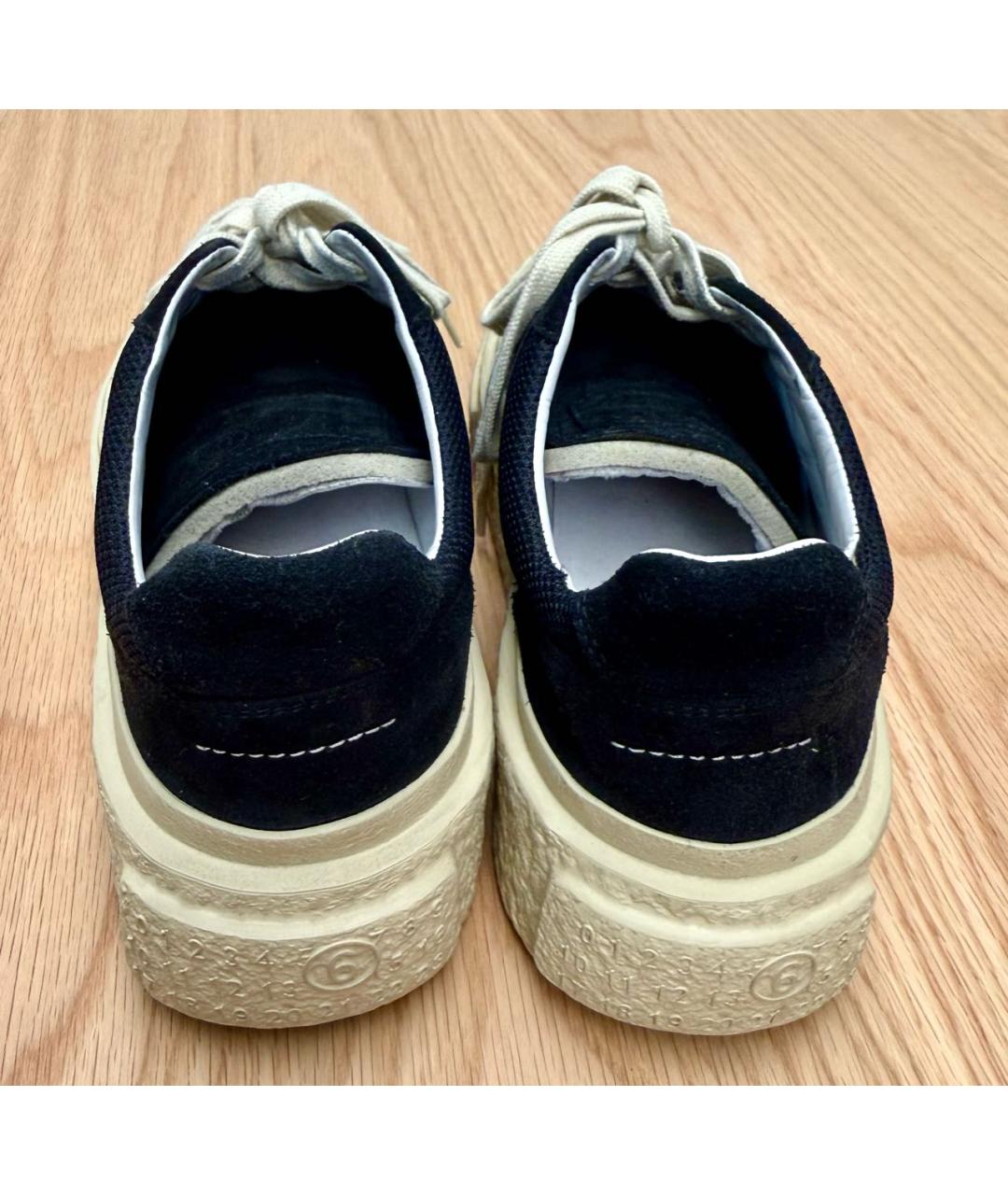 MM6 MAISON MARGIELA Черные замшевые кеды, фото 4