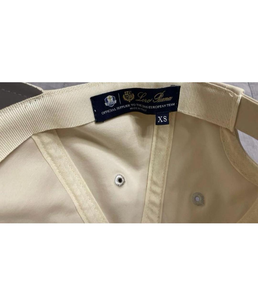 LORO PIANA Бежевая кепка, фото 4