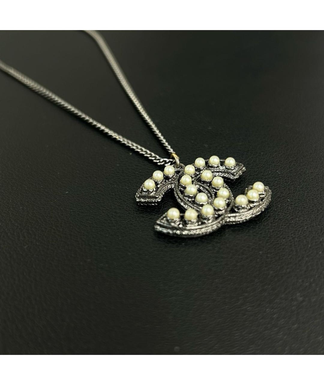 CHANEL Золотая металлическая подвеска, фото 4