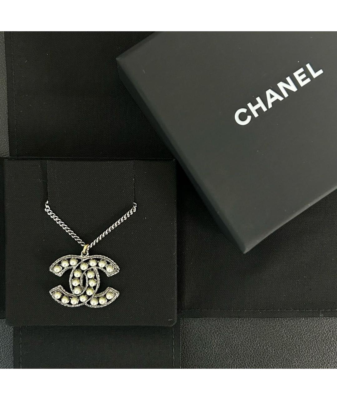 CHANEL Золотая металлическая подвеска, фото 7