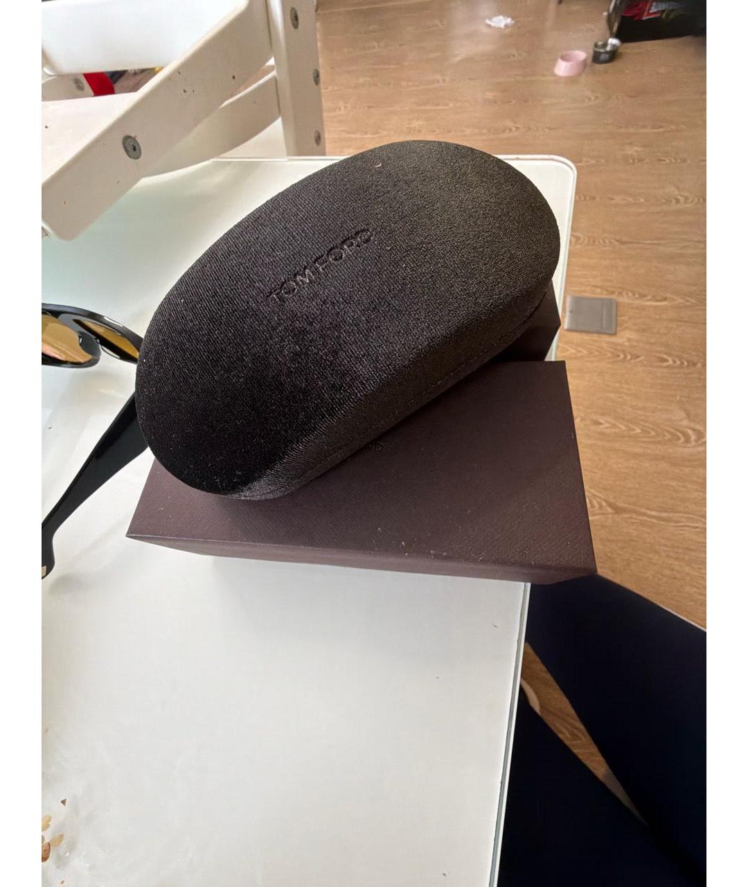 TOM FORD Коричневые пластиковые солнцезащитные очки, фото 3