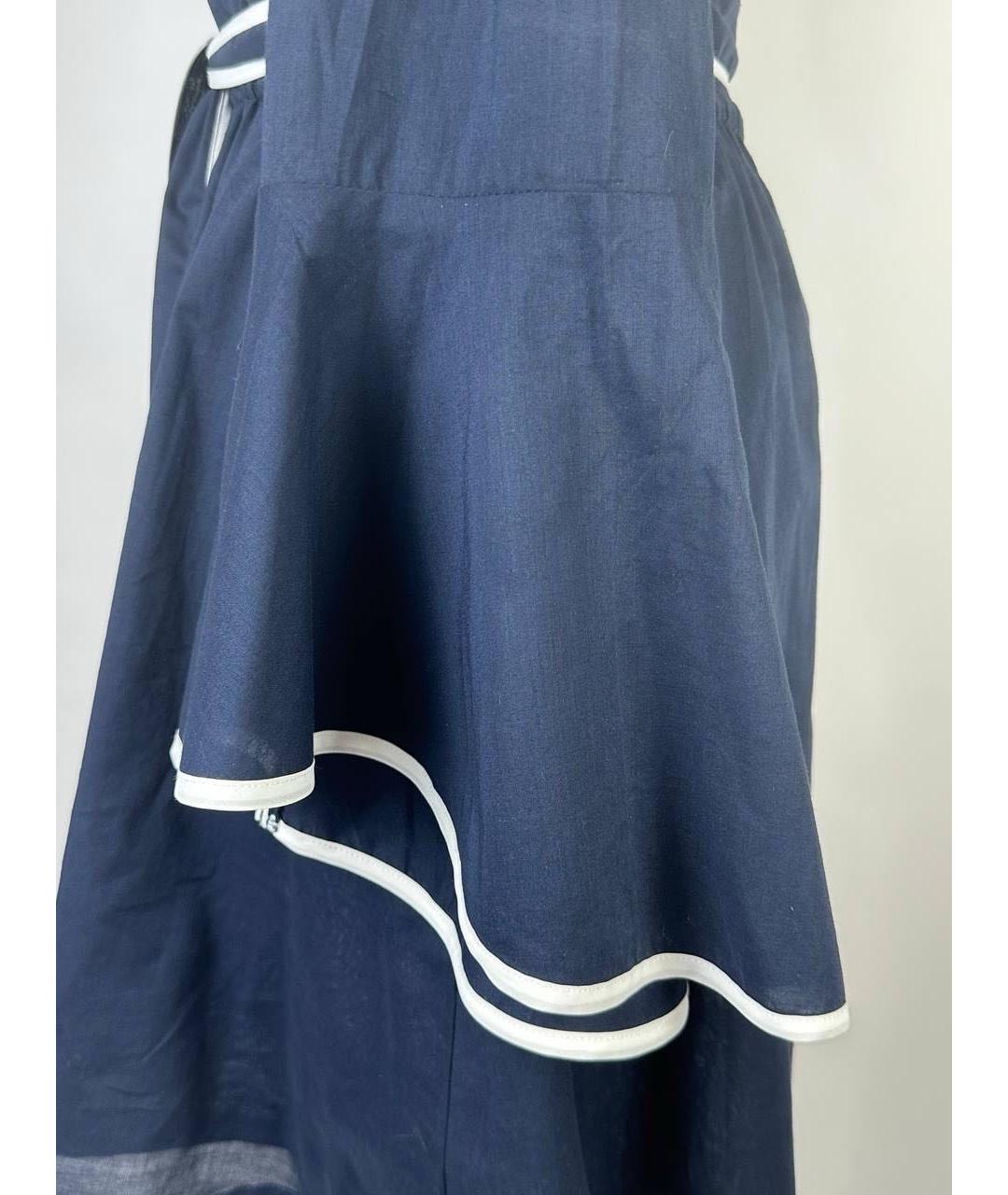 MICHAEL MICHAEL KORS Темно-синее хлопковое повседневное платье, фото 4