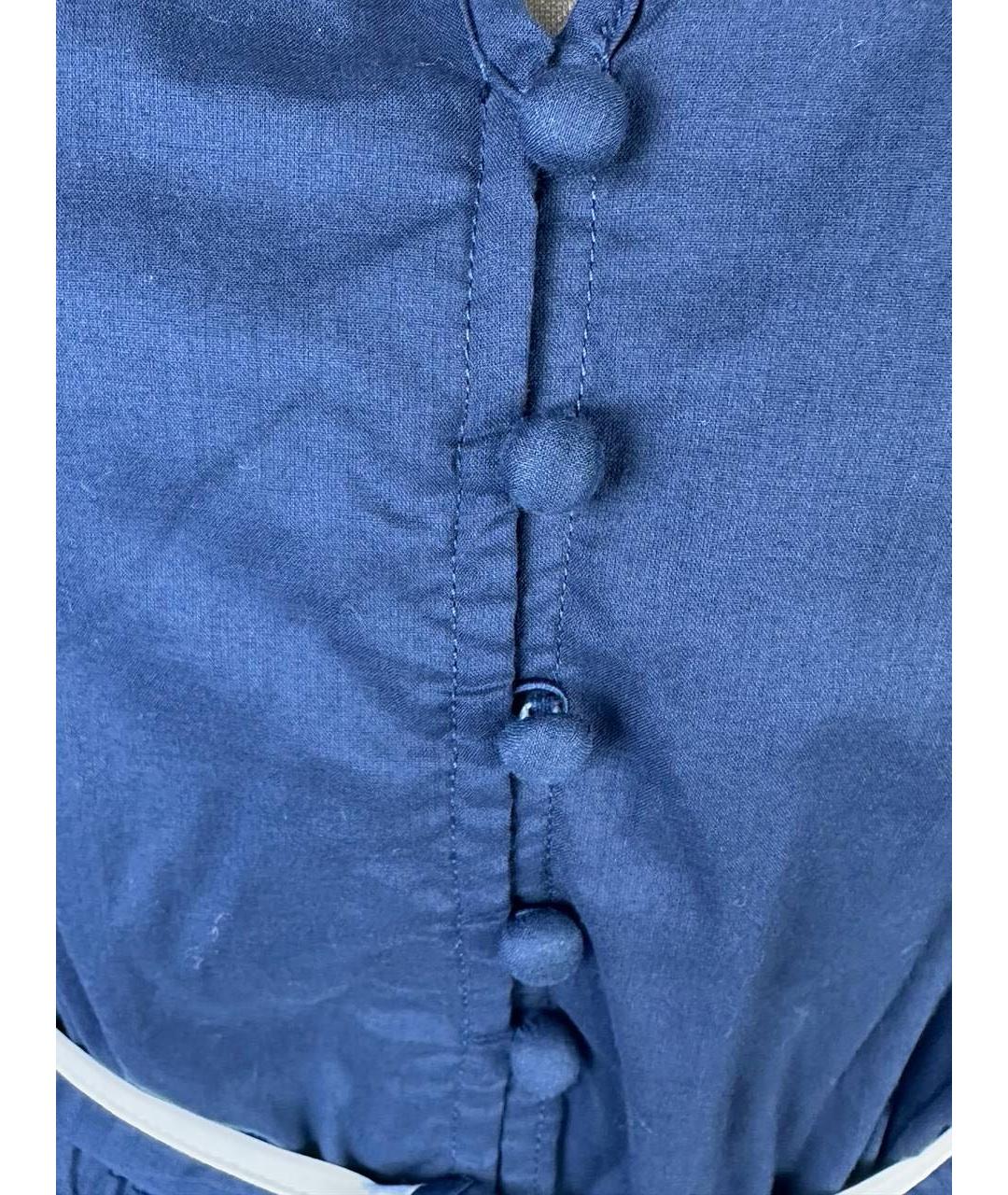 MICHAEL MICHAEL KORS Темно-синее хлопковое повседневное платье, фото 5