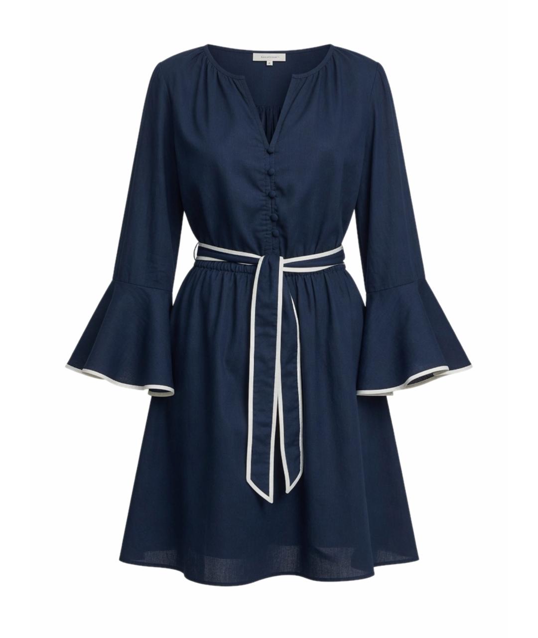 MICHAEL MICHAEL KORS Темно-синее хлопковое повседневное платье, фото 1