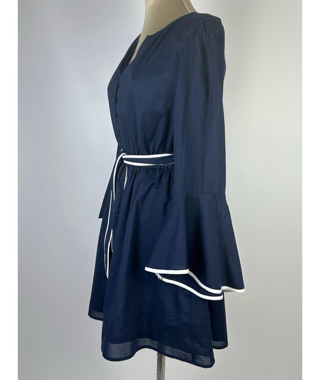 MICHAEL MICHAEL KORS Темно-синее хлопковое повседневное платье, фото 2