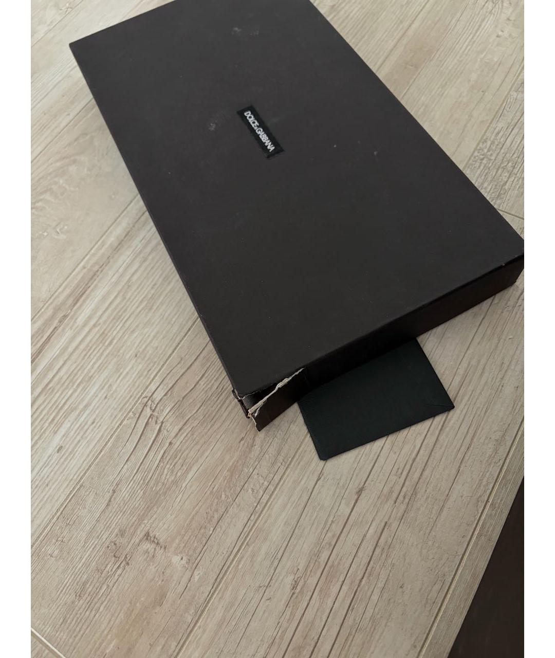 DOLCE&GABBANA Темно-синие замшевые ботильоны, фото 7