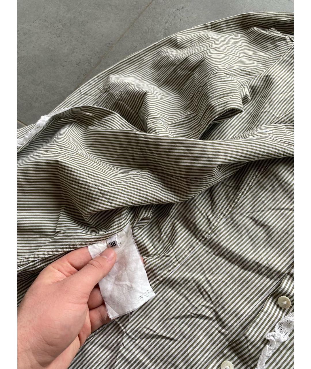 DOLCE&GABBANA Зеленая хлопковая рубашка, фото 4