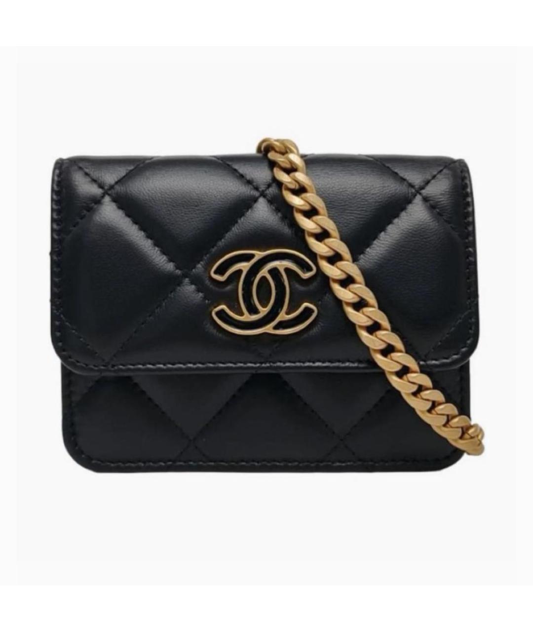 CHANEL Черная кожаная поясная сумка, фото 7