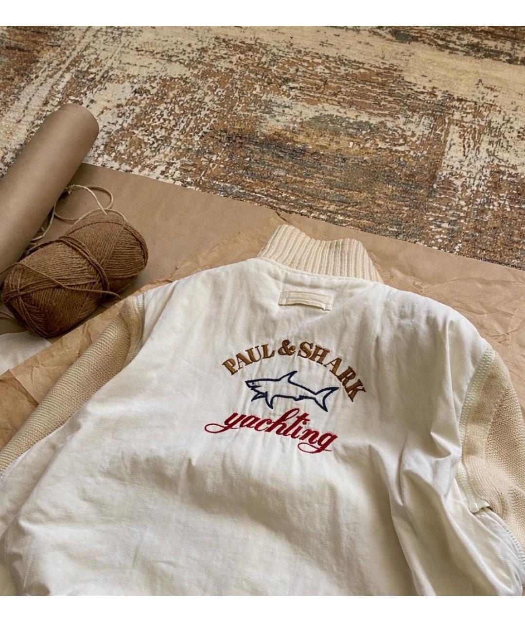 PAUL & SHARK Бежевая шерстяная куртка, фото 2