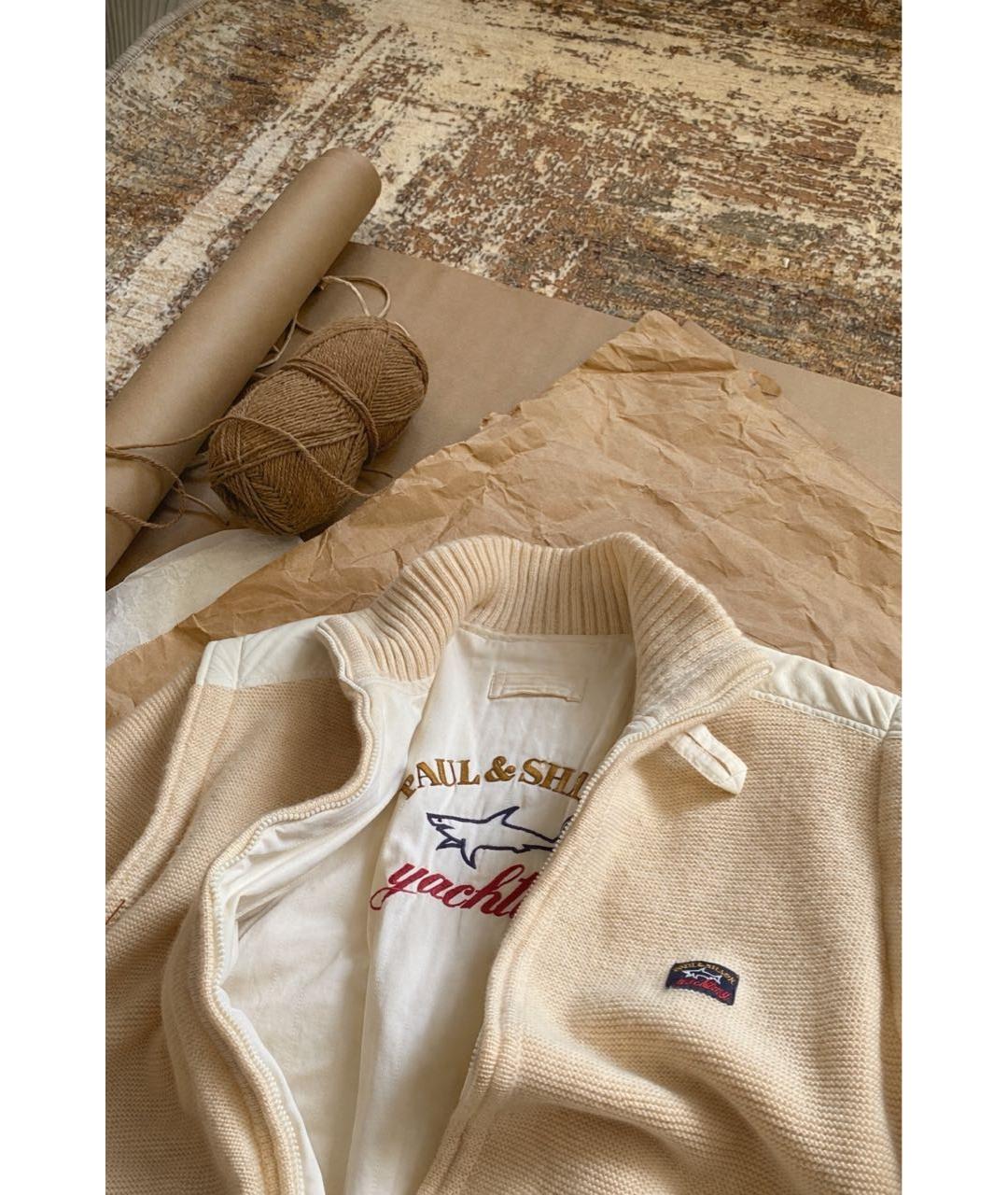 PAUL & SHARK Бежевая шерстяная куртка, фото 3