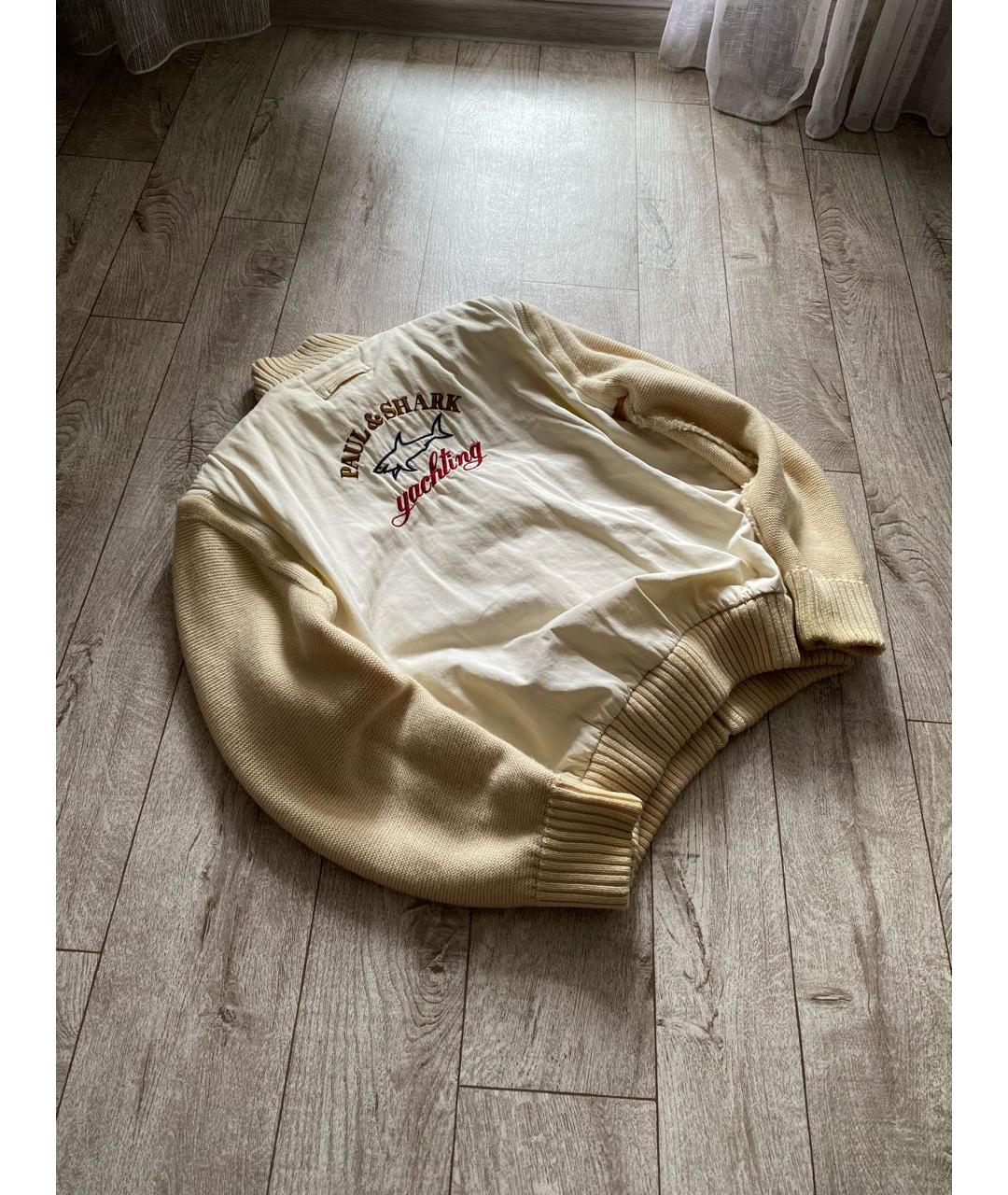 PAUL & SHARK Бежевая шерстяная куртка, фото 4