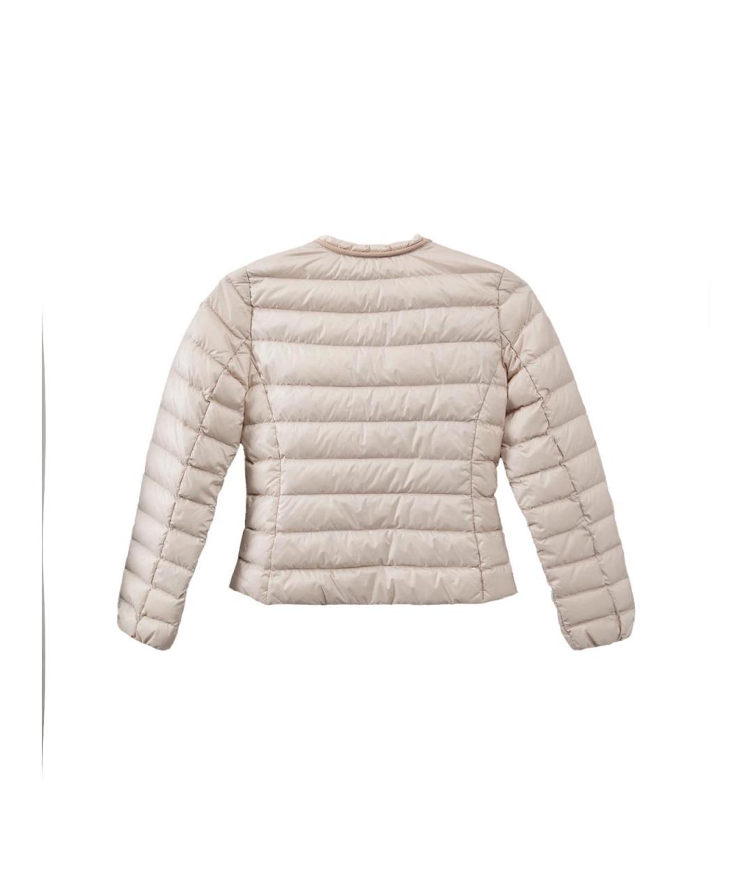 MONCLER Розовая полиэстеровая куртка, фото 2