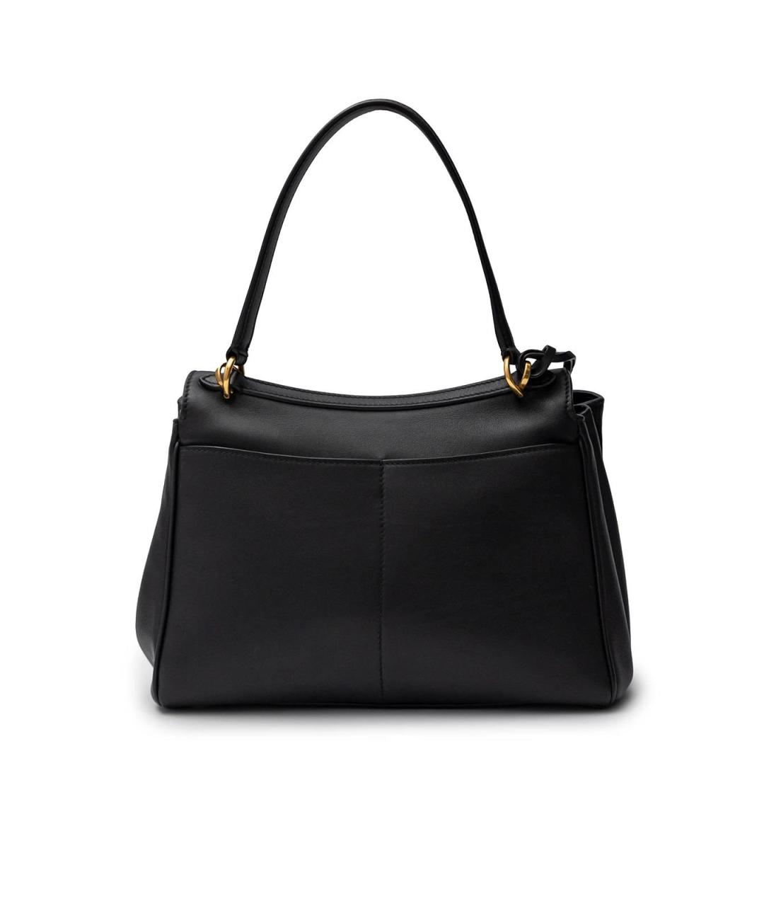 BALENCIAGA Черная кожаная сумка тоут, фото 3