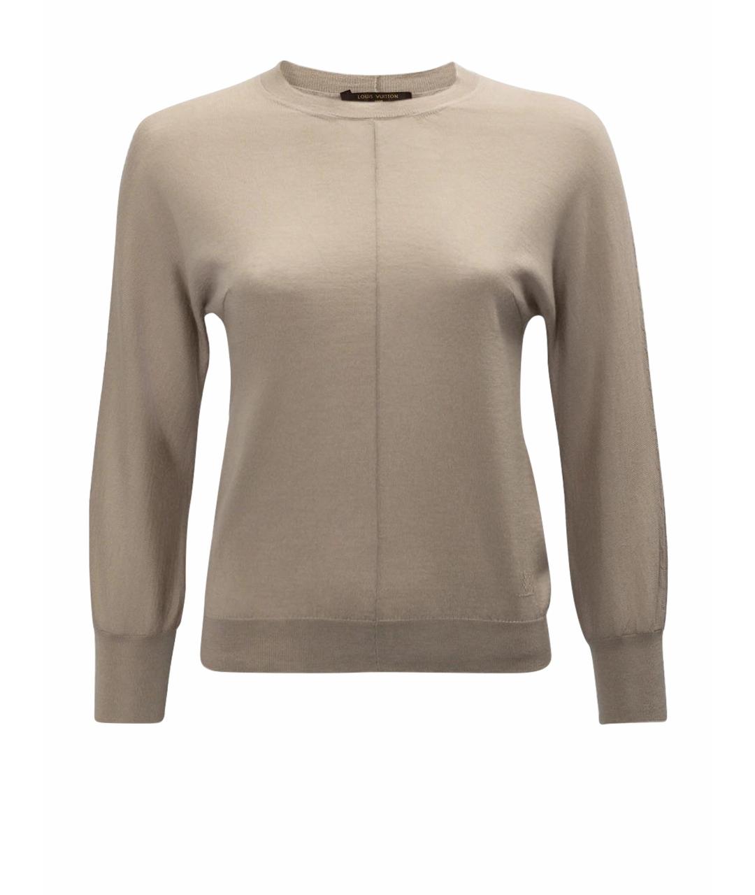 LOUIS VUITTON Бежевый кашемировый джемпер / свитер, фото 1