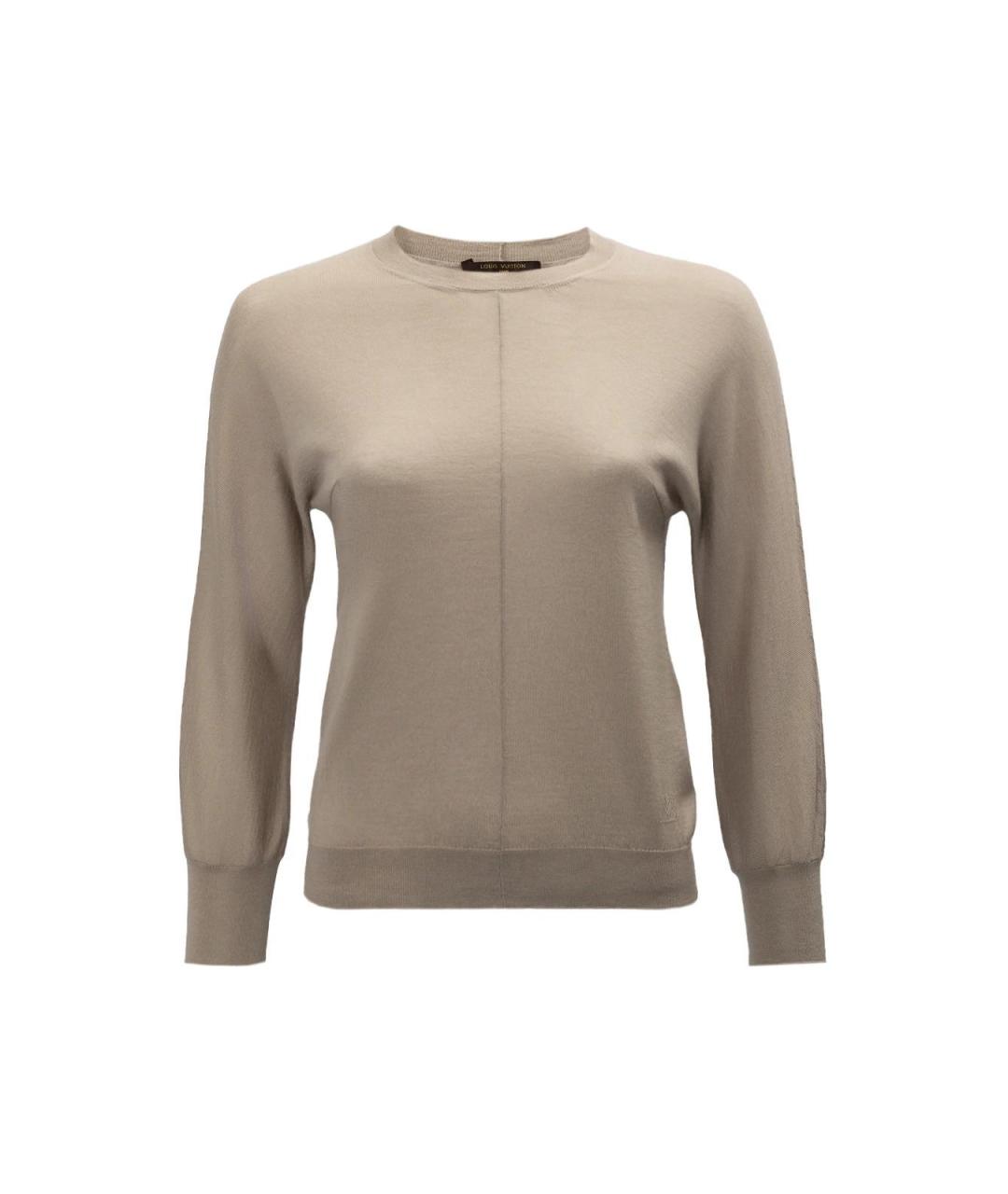 LOUIS VUITTON Бежевый кашемировый джемпер / свитер, фото 4