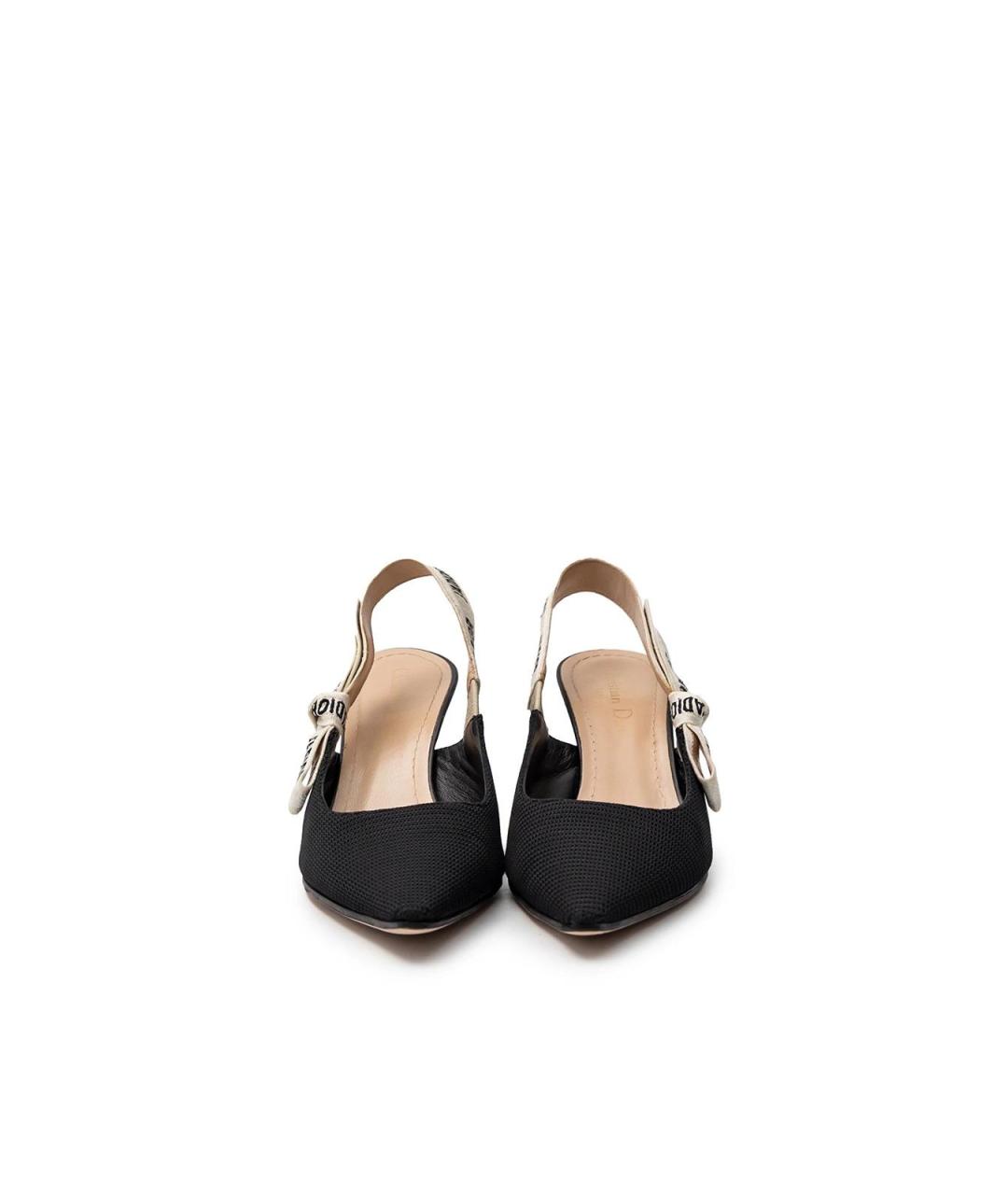 CHRISTIAN DIOR Черные текстильные туфли, фото 4