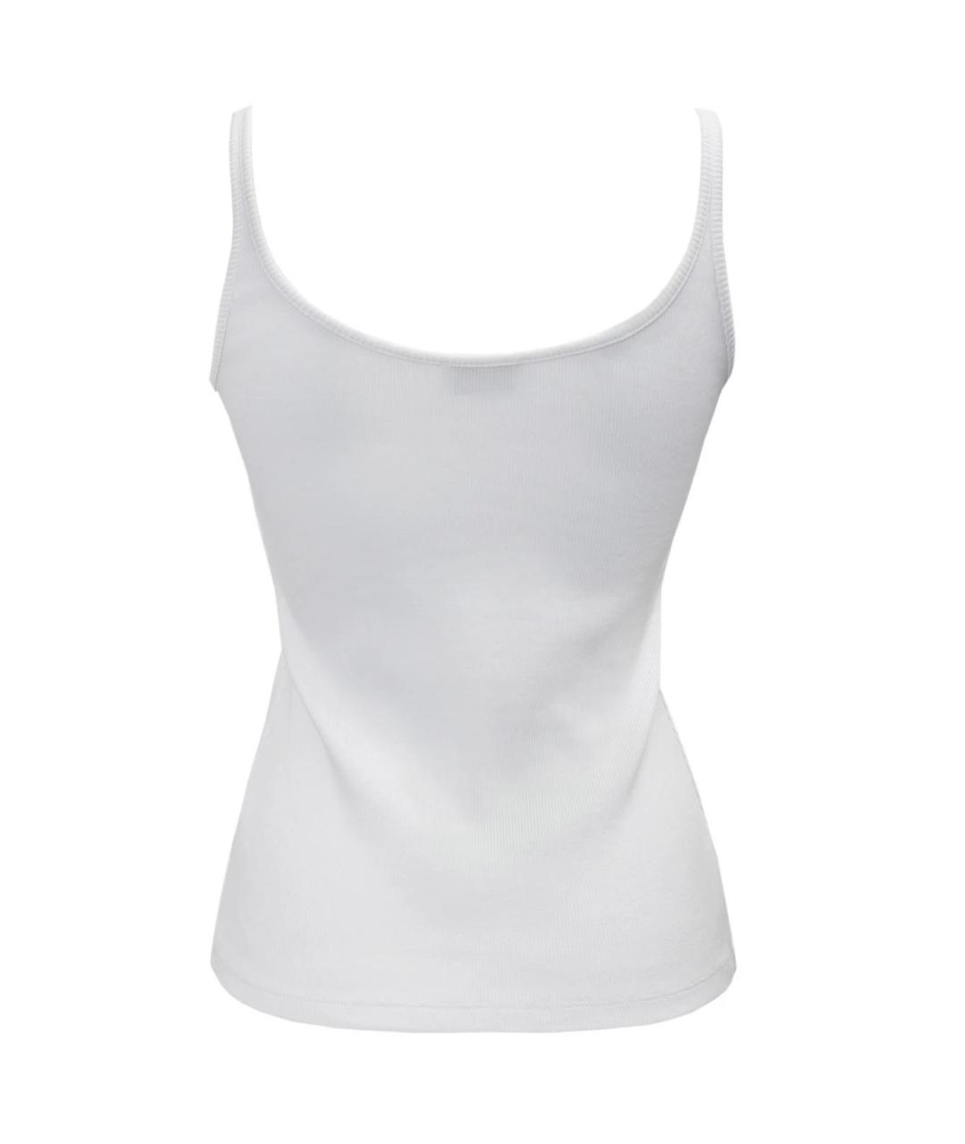 OFF-WHITE Белая хлопковая футболка, фото 2