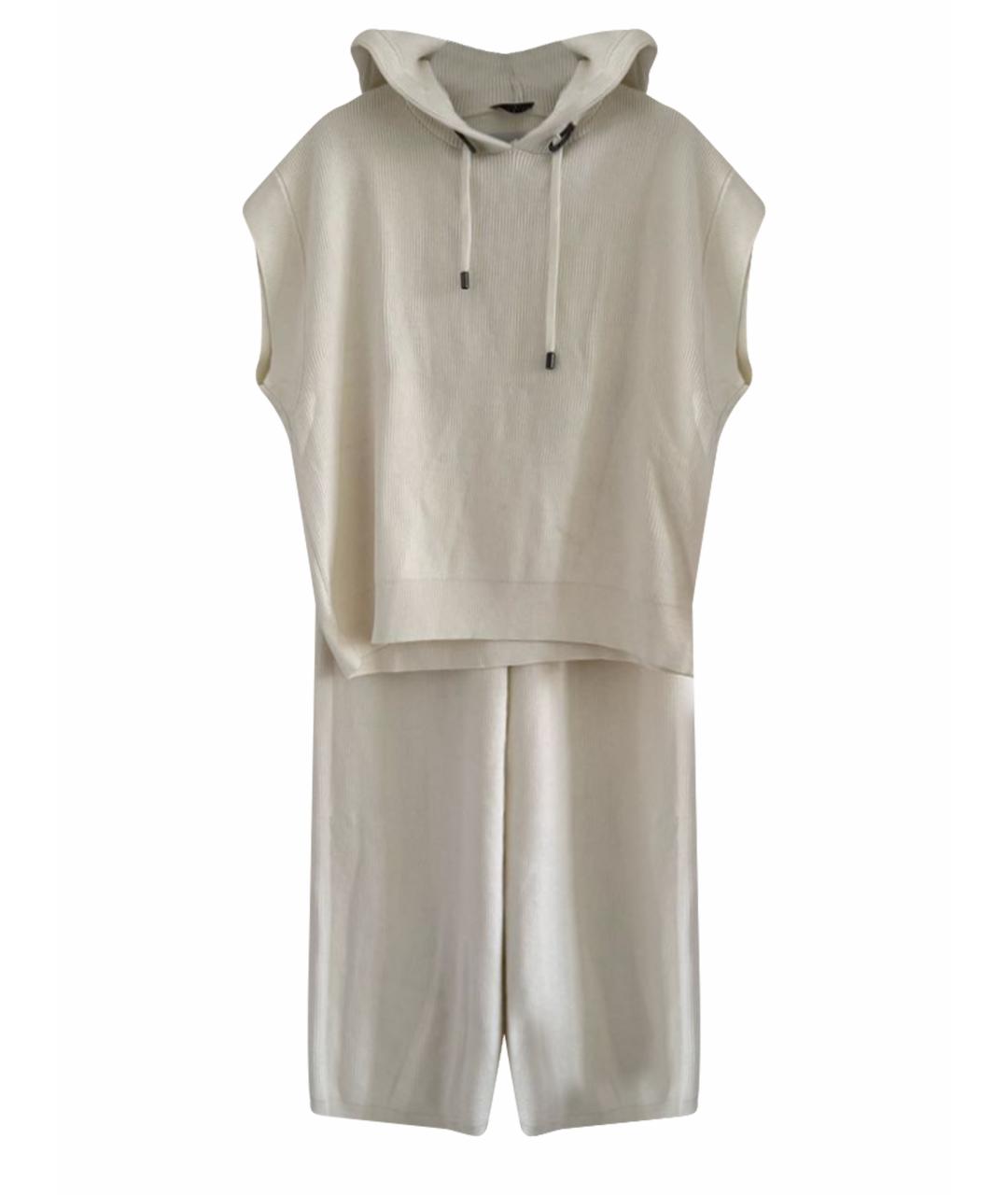 BRUNELLO CUCINELLI Белый кашемировый костюм с брюками, фото 1