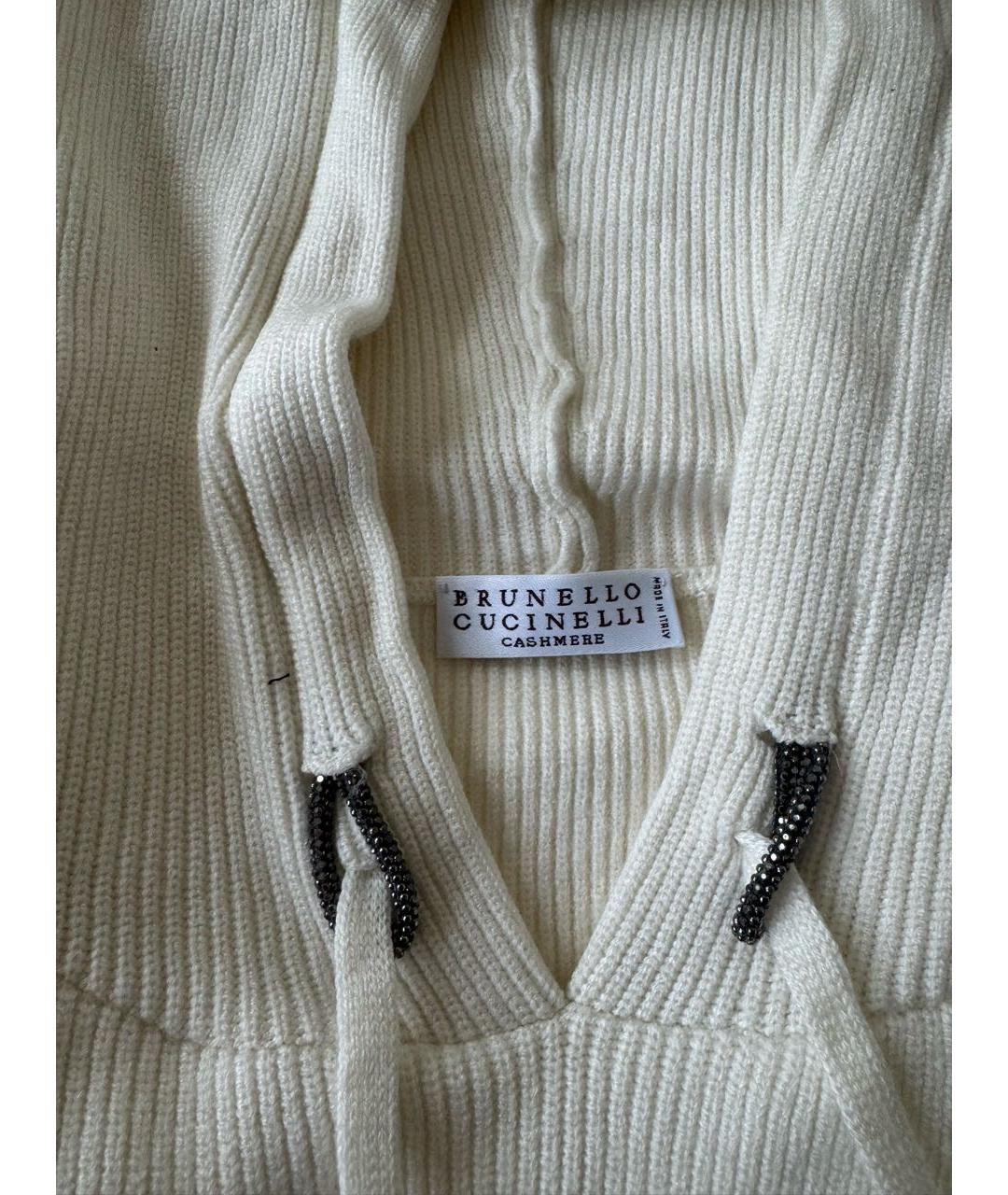 BRUNELLO CUCINELLI Белый кашемировый костюм с брюками, фото 5
