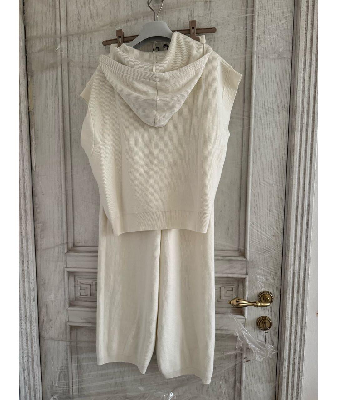 BRUNELLO CUCINELLI Белый кашемировый костюм с брюками, фото 2