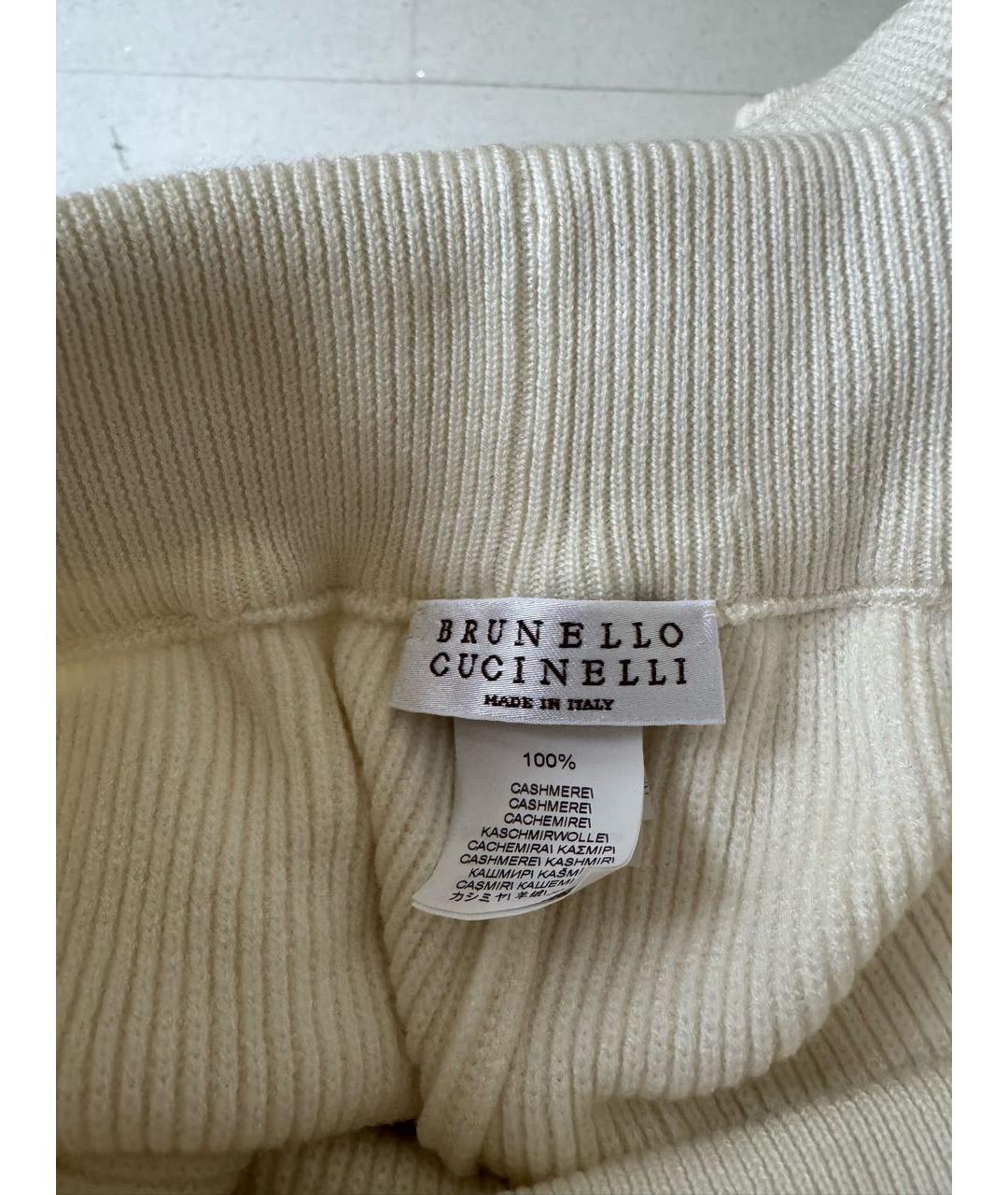 BRUNELLO CUCINELLI Белый кашемировый костюм с брюками, фото 7