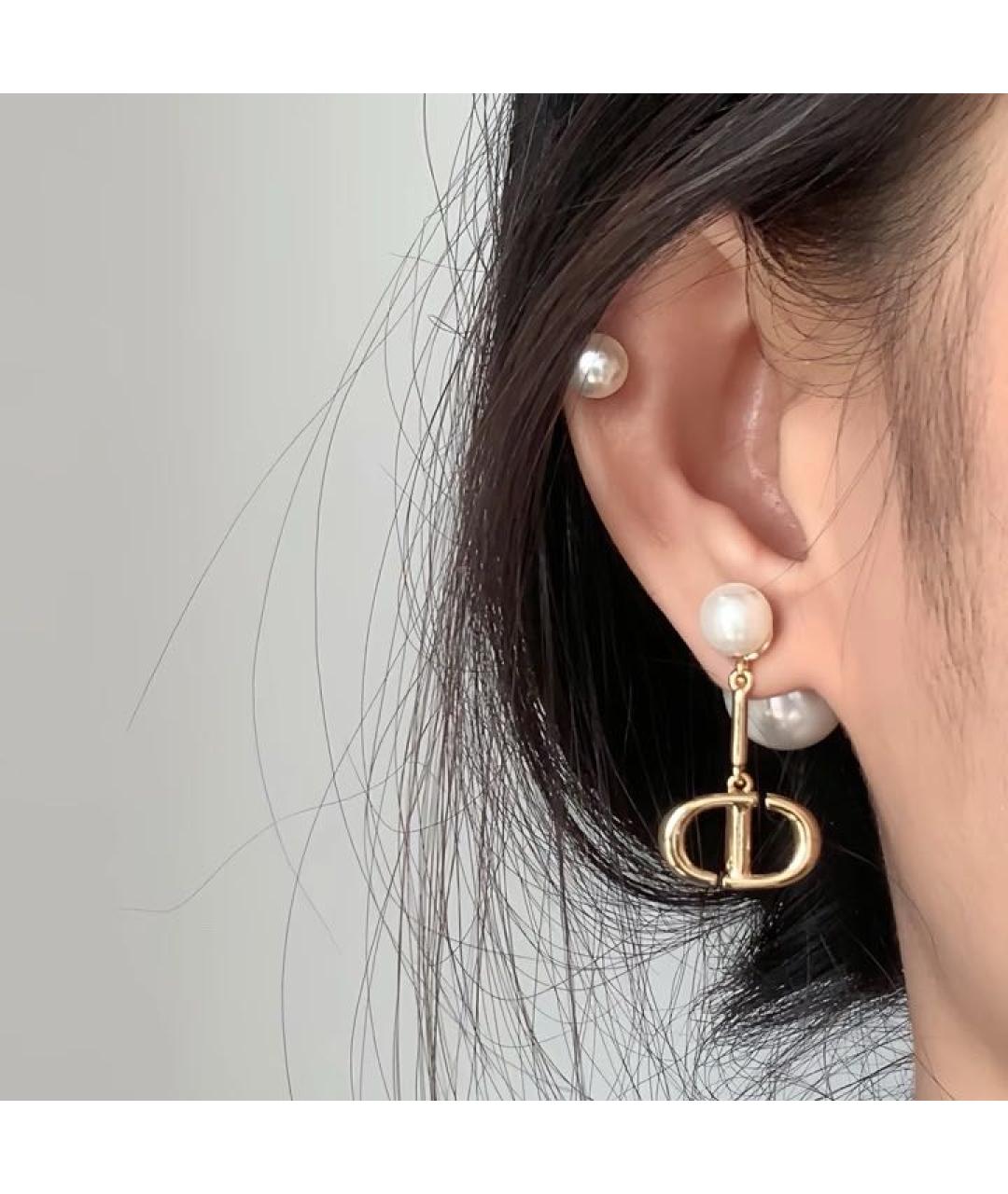 CHRISTIAN DIOR Золотые серьги, фото 6