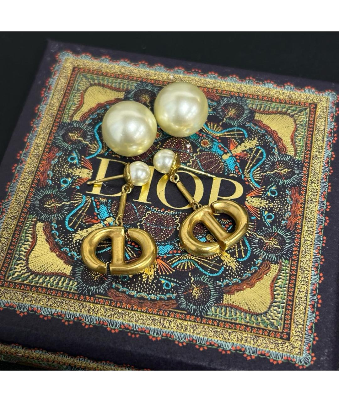 CHRISTIAN DIOR Золотые серьги, фото 5