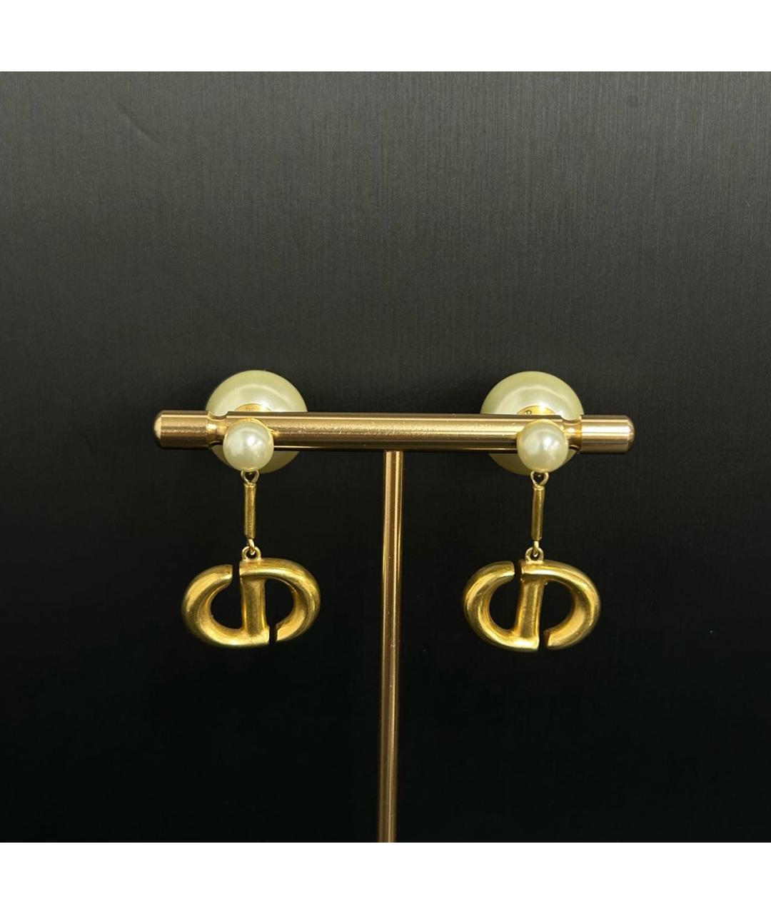 CHRISTIAN DIOR Золотые серьги, фото 7