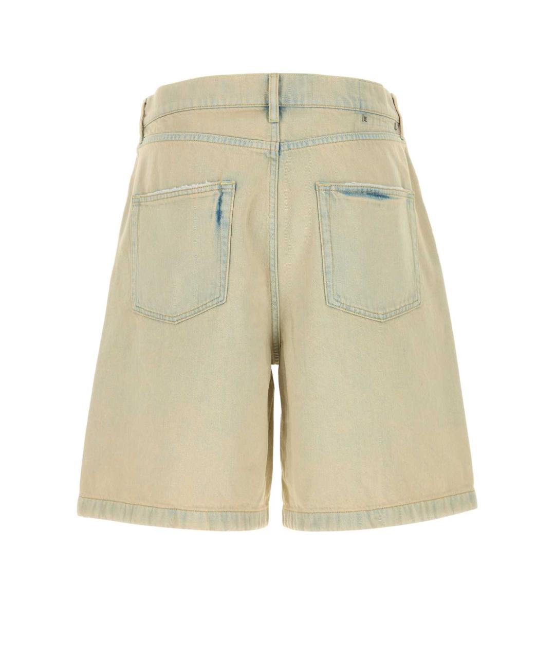 GOLDEN GOOSE DELUXE BRAND Бежевые хлопковые шорты, фото 2