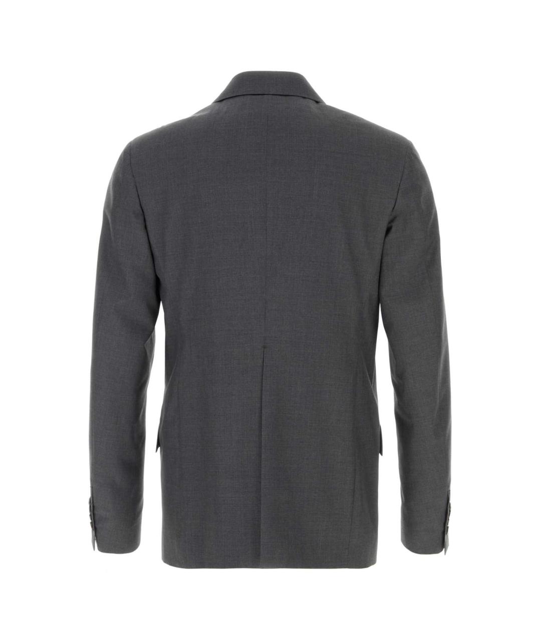 JIL SANDER Серый шерстяной пиджак, фото 2